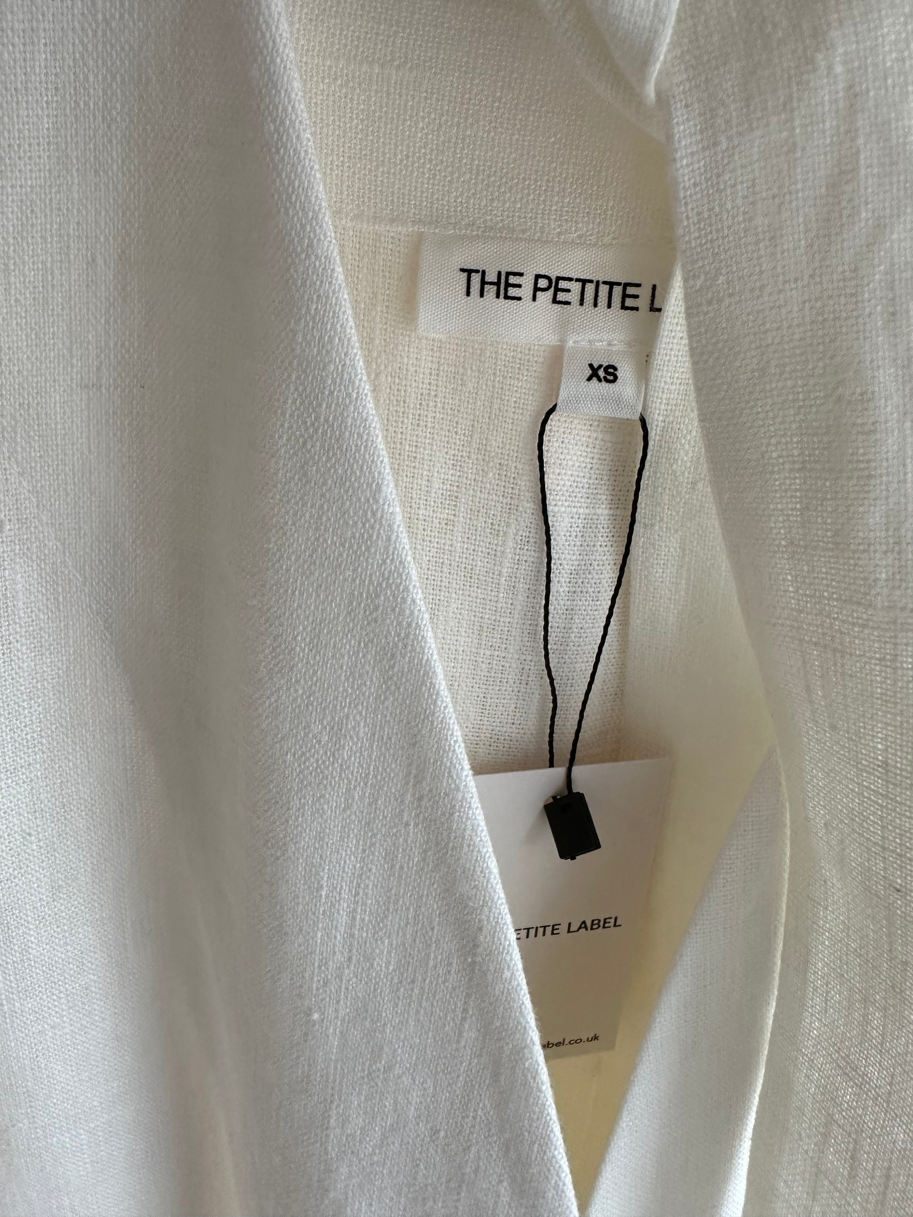 Petite Off White 100% Linen Kimono