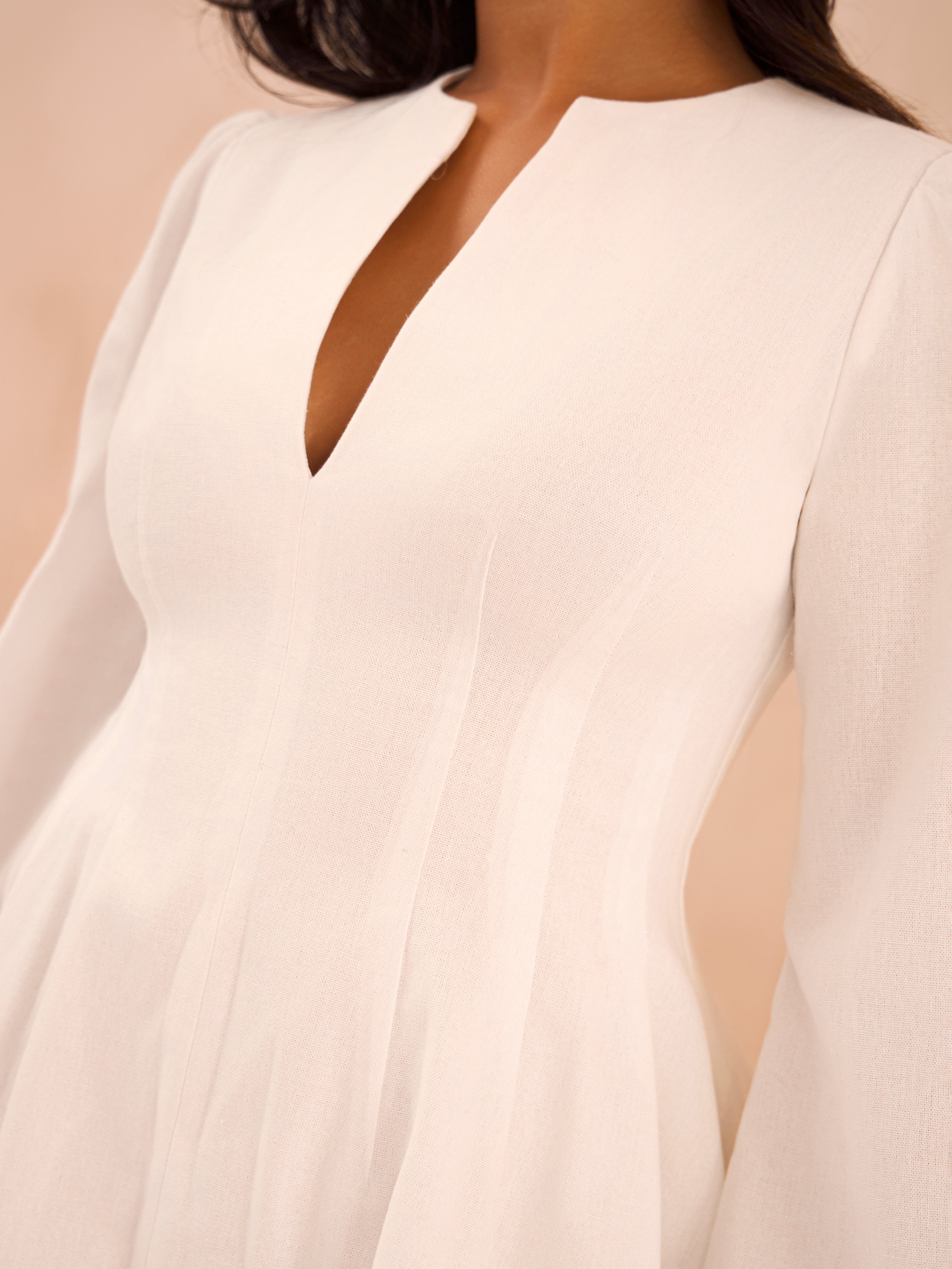 The Petite Linen Mini Dress