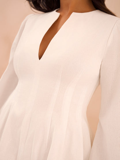 The Petite Linen Mini Dress